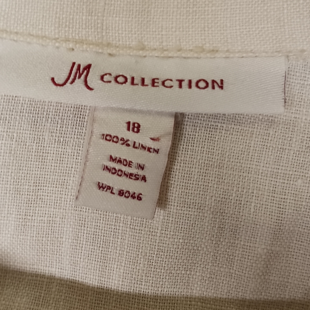 JM Collection Cream Button-Front Teddy Jacket - Picture 6 of 11